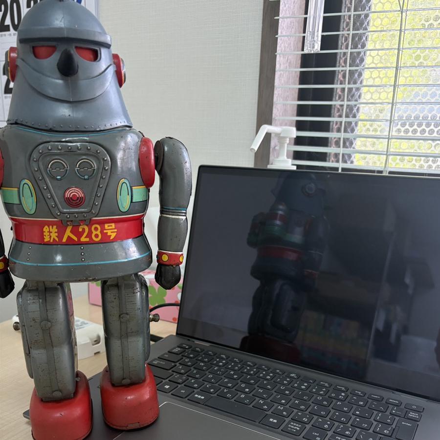 ノートパソコンでの作業